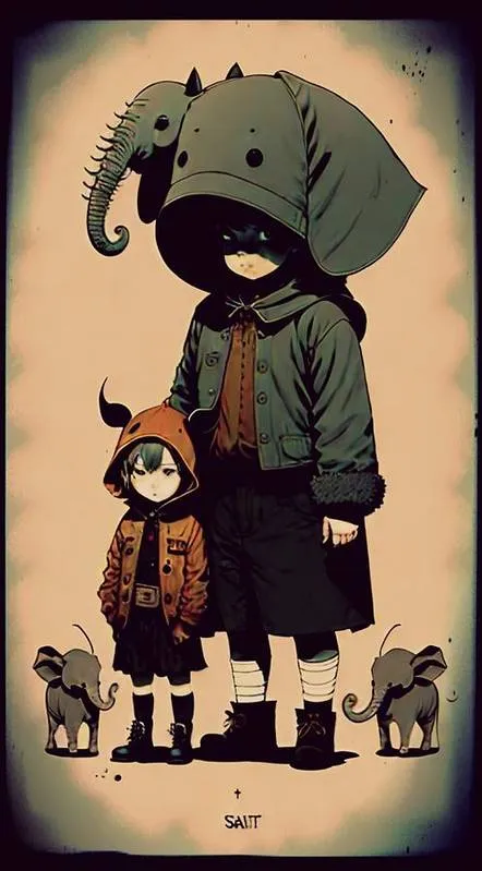 Elephant Pack - Art Print