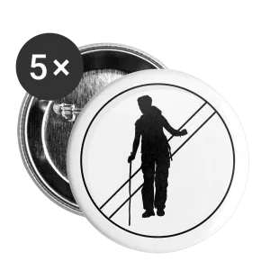 P HIKER Buttons small 1'' (5-pack)