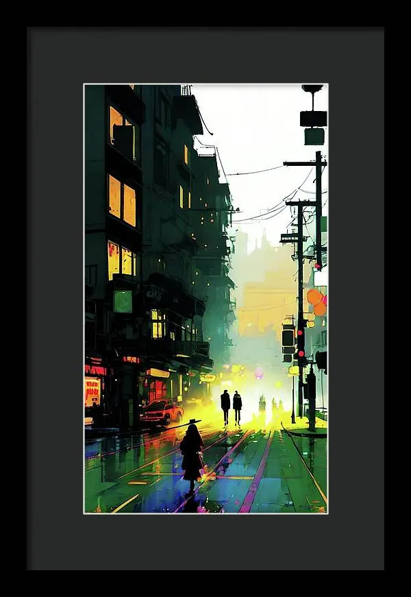 Pleasant Walk - Framed Print