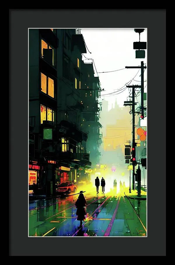 Pleasant Walk - Framed Print