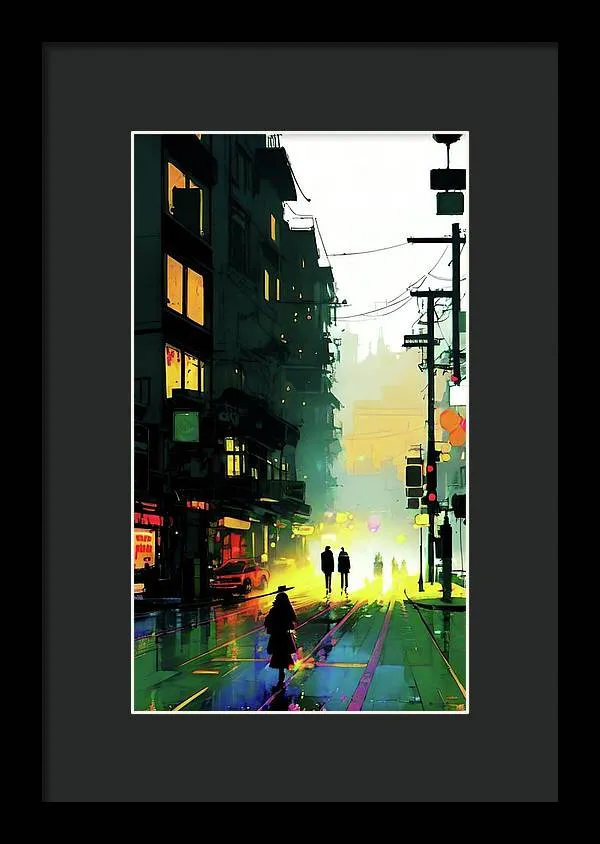 Pleasant Walk - Framed Print