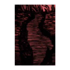 RIVER WALK Poster 8x12