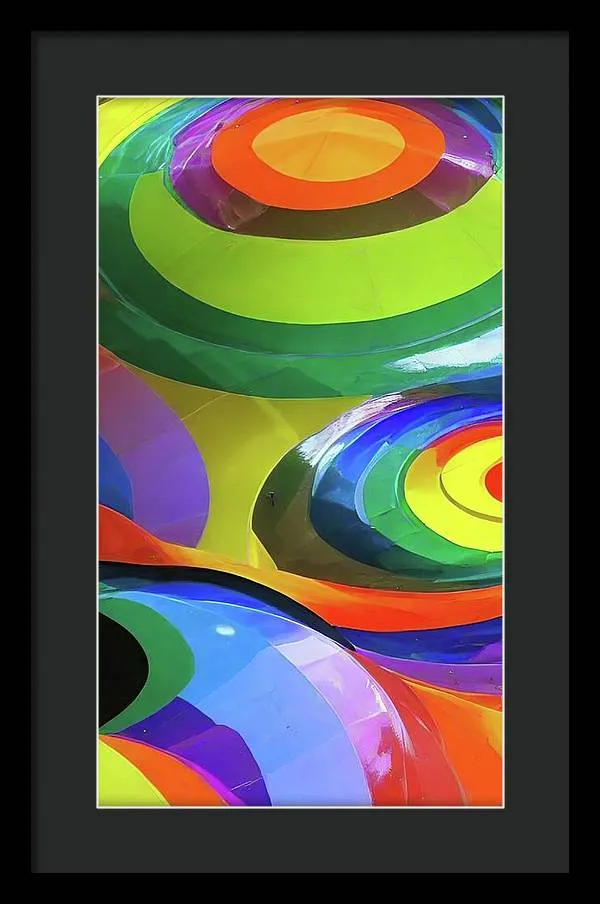 Round and Round - Framed Print
