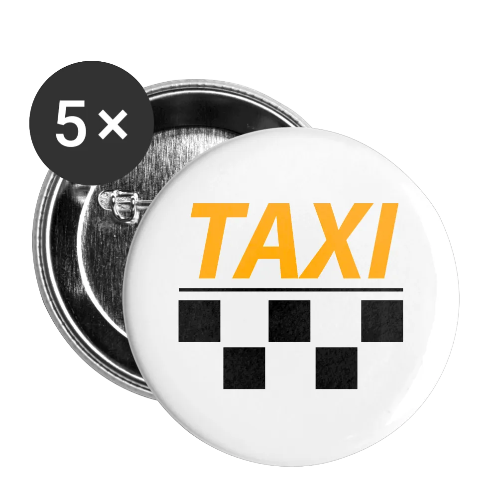 TAXI Buttons small 1'' (5-pack)