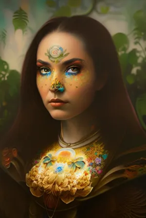 The Traveler Mona Lisa 2233 - Art Print