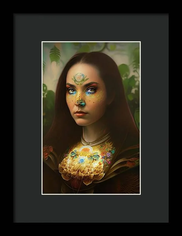 The Traveler Mona Lisa 2233 - Framed Print