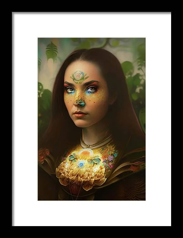 The Traveler Mona Lisa 2233 - Framed Print