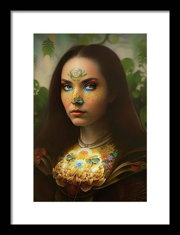 The Traveler Mona Lisa 2233 - Framed Print