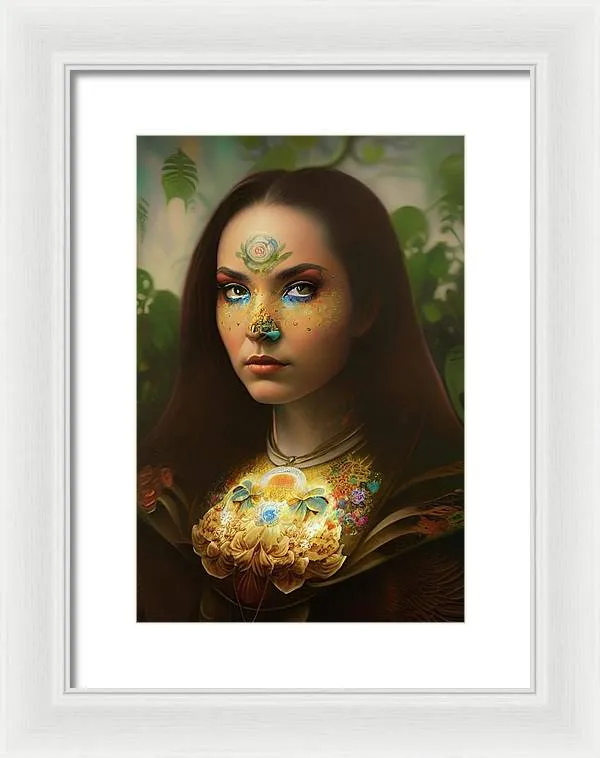 The Traveler Mona Lisa 2233 - Framed Print