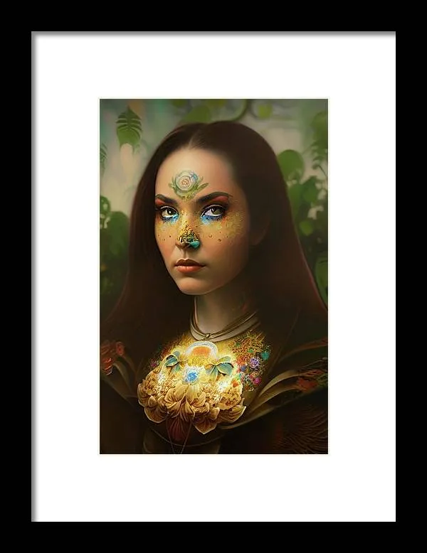 The Traveler Mona Lisa 2233 - Framed Print