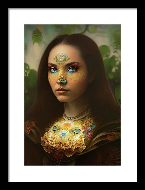 The Traveler Mona Lisa 2233 - Framed Print