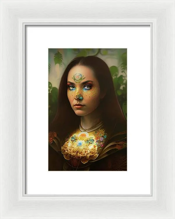 The Traveler Mona Lisa 2233 - Framed Print