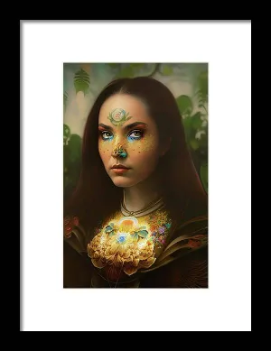 The Traveler Mona Lisa 2233 - Framed Print