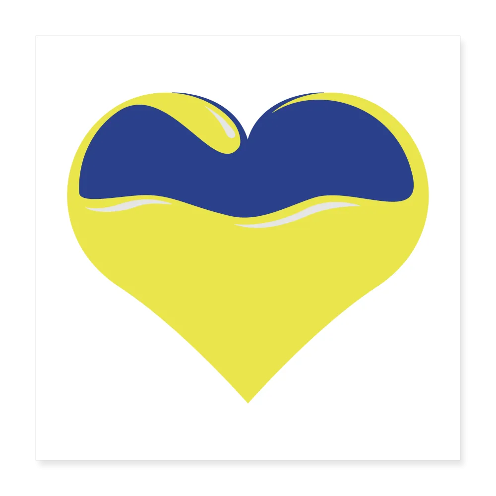 UKRAINE LOVE Poster 16x16