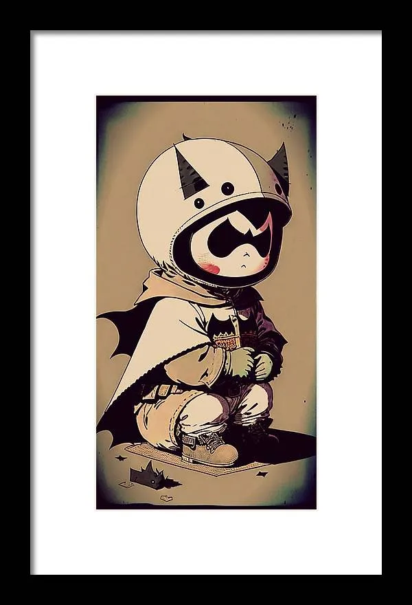 Young Bat - Framed Print