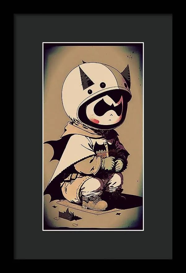 Young Bat - Framed Print